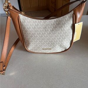 Michael Kors Cheryl Vanilla Crossbody Shoulder Bag